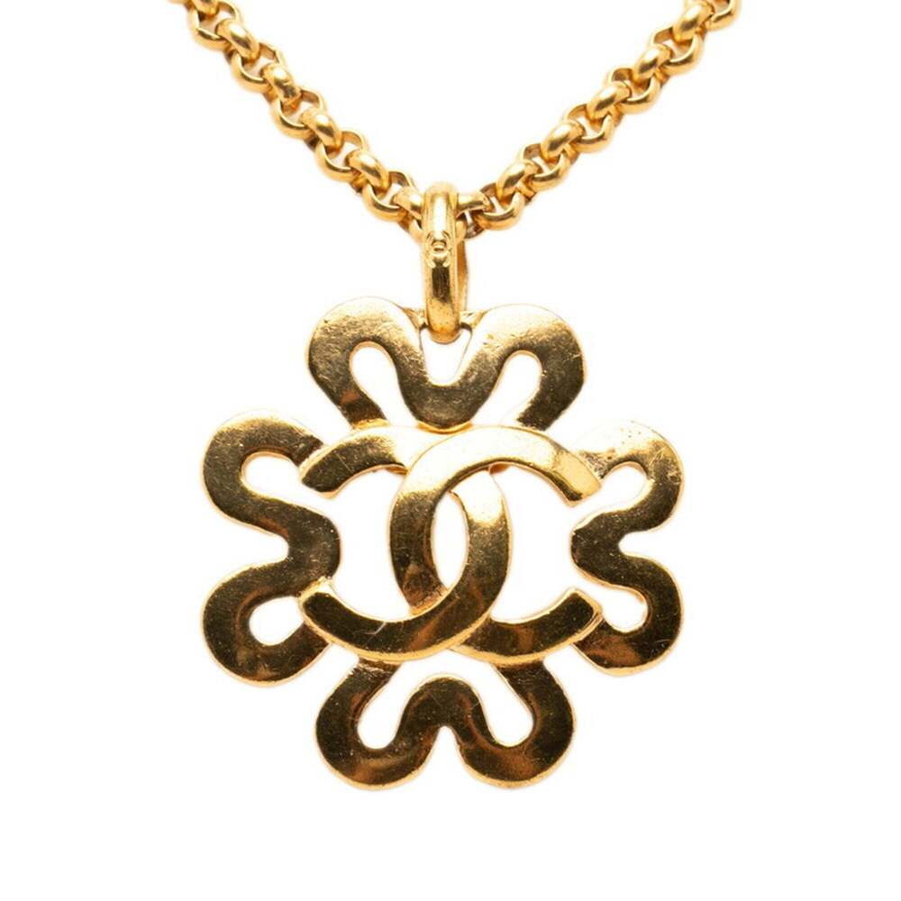 CHANEL Gold Logo Necklace - Picture 1 of 6